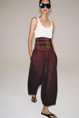 PANTAL?N BARREL LINO ZW COLLECTION / Vino - Zara фото 6