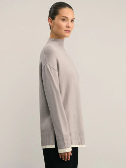 Джемпер с воротником стойкой / Zarina  фото 4