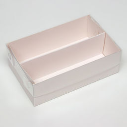 Цена за 5 шт. Коробка для макарун, с ложементом, белая 16.5×10.5×5.5 см