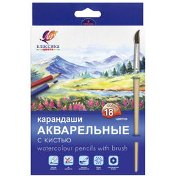 Набор акварельных карандашей Луч КЛАССИКА ЦВЕТА 18 цветов шестигранный корпус дерево карто...  фото 2