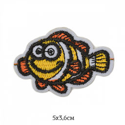 Аппликация пришивная арт.TBY.2309 Рыбка 5х3,6см, уп.10шт