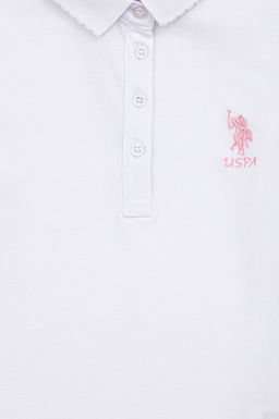 Белая футболка для девочек Basic - U.s. polo assn фото 9