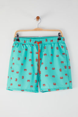 TRENDYOL MAN Lacivert Standart Fit Yengec Desenli Deniz Sortu TMNSS24DS00006 - Trendyolmilla фото 5