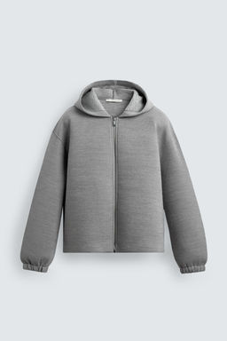 COMPACT BOXY FIT ZIP-UP SWEATSHIRT - Zara фото 15