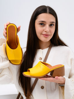 Сабо 4012.23663br.Желтый+коричневый