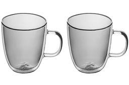 Набор 2 кружек 350 мл 12,5*9,5*11 см Crystal glass серый - Elan gallery фото 4