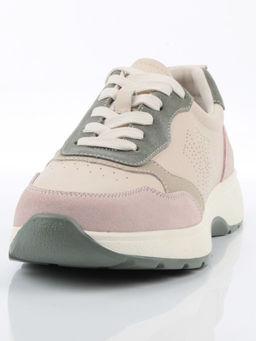 03-YC527-1 BEIGE Кроссовки женские (натуральная кожа)
