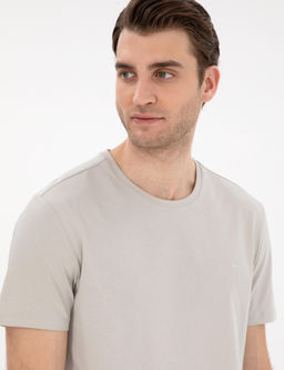 Ta_ %100 Pamuk Slim Fit Bisiklet Yaka Basic Ti__rt - Pierre cardin фото 2
