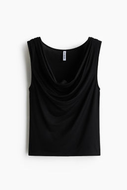 Top de punto con escote drapeado - H&m фото 3