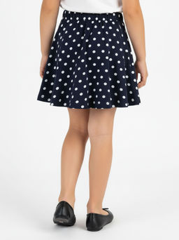 Юбка для девочки UD 1218 синий в горох - Mini maxi фото 2