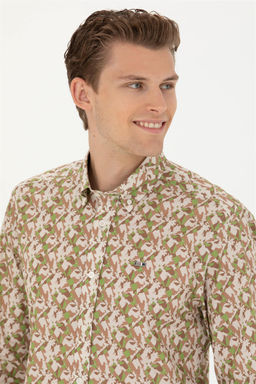 Мужская рубашка с длинным рукавом Stone - U.s. polo assn фото 3