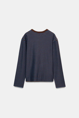 STRIPED LONG SLEEVE T-SHIRT - Zara фото 13