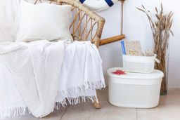 Корзина для хранения с крышкой OSLO 18л молочный туман PT1333МЛ-10,,