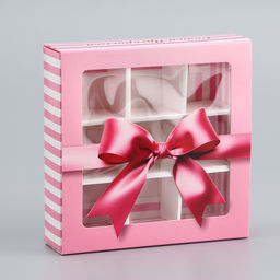 Цена за 5 шт. Коробка для конфет с обечайкой 9 шт. «Самой прекрасной», 13.7×13.7×3.5 см. Кондитерская упаковка