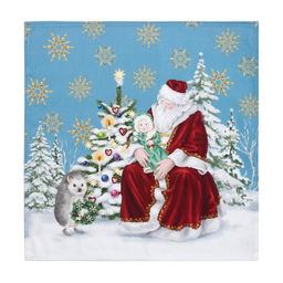 Набор новогодний Christmas time: скатерть 150×220 см +/-3 см с ГМВО, салфетка 40×40 см-12 шт., 100% хлопок