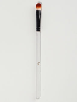 Кисть для макияжа, 13 (± 1) см, белая, чёрная