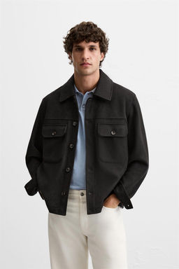 FAUX SUEDE OVERSHIRT - Zara фото 2