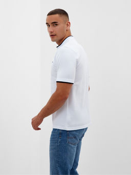 Футболка поло мужская MINAKU REGULAR FIT: белая, р-р 46