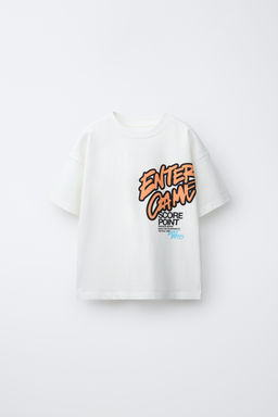 CAMISETA ESTAMPADO GRAFFITI / Blanco