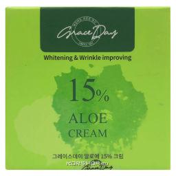 Успокаивающий крем с экстрактом алоэ Aloe 15% Grace Day, Корея, 50 мл Акция