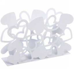 Цена за 2 шт. Салфетница "Сердечки" 15*4*9см, цвета микс