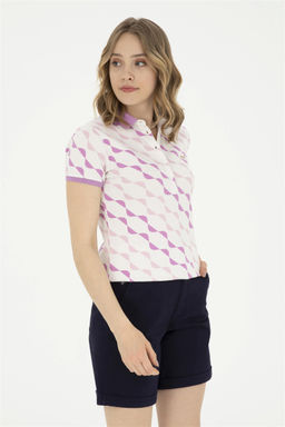 Женская фиолетовая футболка