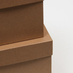 Набор коробок 5в1 Крафт однотонный, 22.5 х 22.5 х 22.5 - 9.5 х 9.5 х 9.5 см - Simaland фото 3