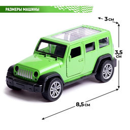 Машина металлическая Крузер, 1:48, инерция, открываются двери, цвет зелёный - Автоград фото 8