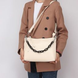 Сумка женская натуральная кожа JRP-8900,  1отд+карм/перег,  плечевой ремень,  бежевый  SALE 239281