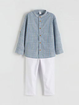 Hakim Yaka Erkek ?ocuk G?mlek ve Pantolon