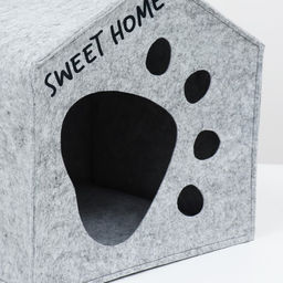 Домик для животных из войлока Будка Лапа Джентельмена, 37 х 37 х 37 см - Simaland фото 4