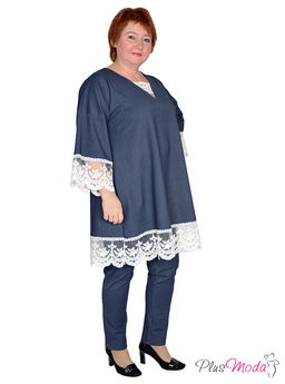 Туника Модель №384 размеры 44-80 - Plusmoda фото 3