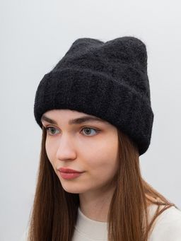 Шапка SEEBERGER арт. 18458-0 TURN-UP BEANIE (черный)