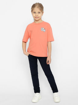 CRB wear/CSJG 63653-28 Футболка для девочки,коралловый/Ex.Cherubino  фото 3