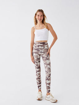 Beli Lastikli Desenli Kad?n Spor Tayt