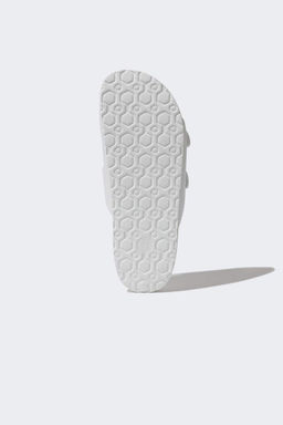 Мужские тапочки Eva на плоской подошве с двойной полосой - Defacto фото 4