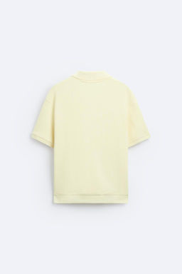 TEXTURED POLO SHIRT WITH RIBBED TRIMS - Zara фото 43