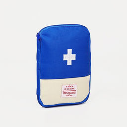 Косметичка-аптечка дорожная на молнии, синяя