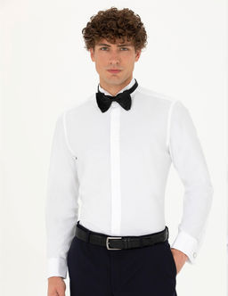 Beyaz Slim Fit Smokin G_mlek - Pierre cardin фото 3
