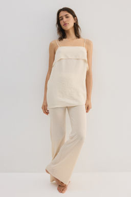 Top de tirantes espagueti en mezcla de viscosa - H&m фото 3