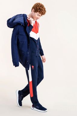 U. S. Polo Assn / Мужские темно-синие вязаные брюки