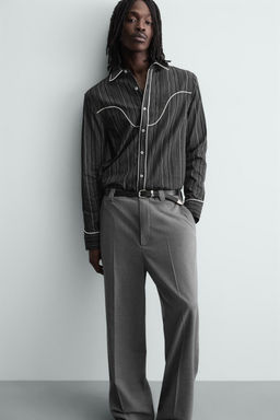 FLOWING WIDE-LEG TROUSERS - Zara фото 14