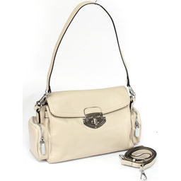 Сумка женская натуральная кожа GU 2033-3626, 1отд, плечевой ремень, бежевый SALE 259846 - Adelia фото 6