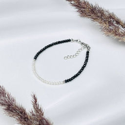 Браслет из Шпинели черной и Жемчуга - Радуга самоцветов фото 4