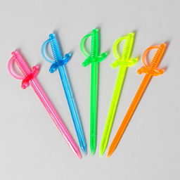 Набор пик пластиковых ШПАГИ 24 шт. арт. 1712 Антелла