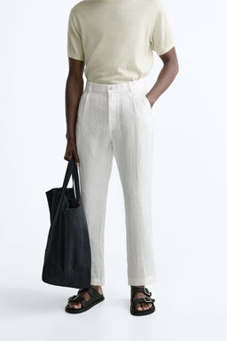 %100 KETEN PANTOLON - Zara фото 14