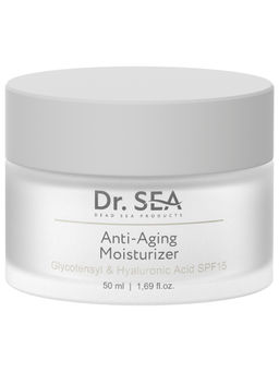 1008 Dr.Sea Антивозрастной увлажняющий крем с комплексом и гиалуроновой кислотой SPF15, 50 мл