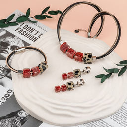 Серьги из муранского стекла SHY COW LS3524