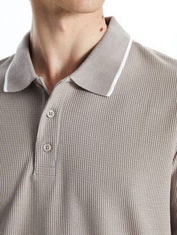 Polo Yaka K?sa Kollu Pike Erkek Dokulu Ti??rt