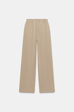 WASHED-EFFECT INTERLOCK TROUSERS - Zara фото 13
